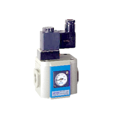 AIRTAC SOLENOID SLOW START QUICK EXHAUST VALVE&lt;BR&gt;GV300 SERIES 1/4&quot; NPT 24VDC BK DIN CONN